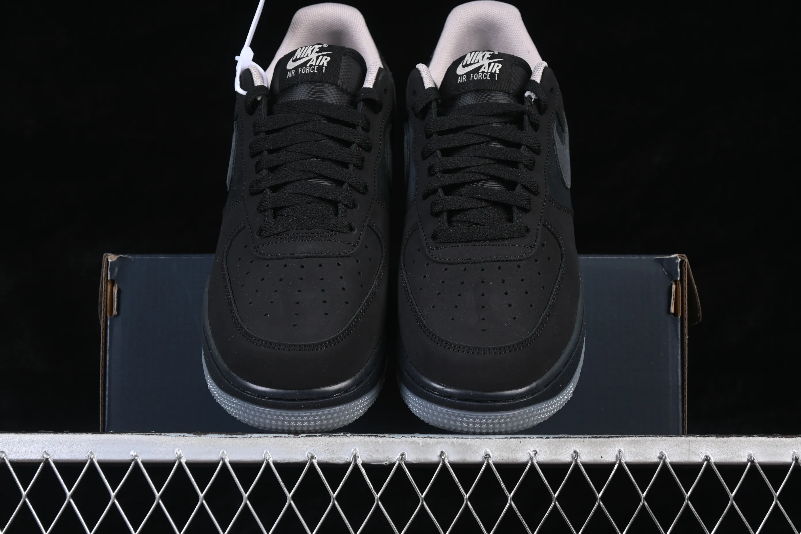 All categories Nk Air Force 1 Air Force series Nk Air Force 1 Low Air Force low-top Nike Air Force 1'07 Low matte all-black Air Force 1 low-top casual sneakers IQ9791-001